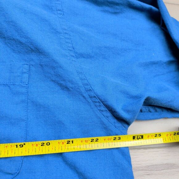 Viyella Shirt Mens L Traditional Fit Cotton Wool Long Sleeve Made in Canada - Picture 5 of 9